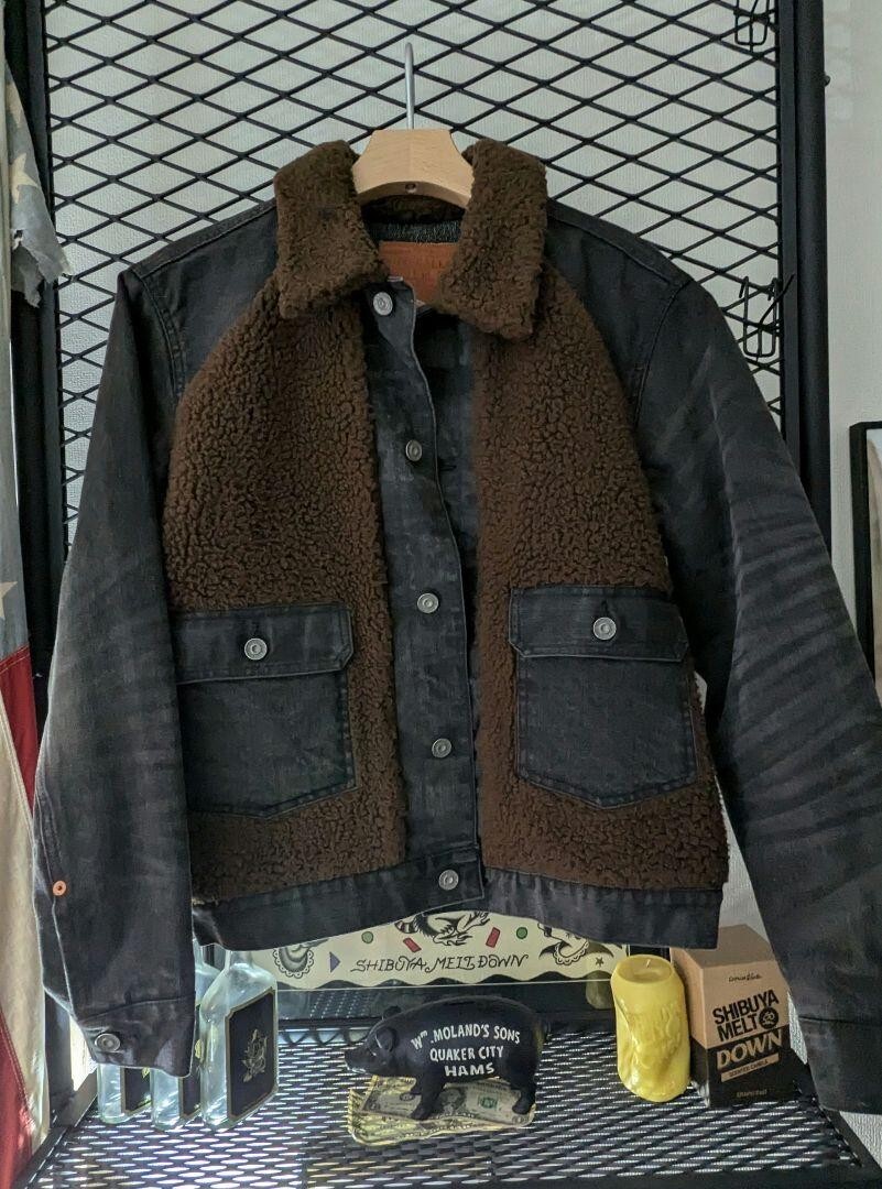 未使用 RL Demin Grizzly Jacket M RRL DOUBLE RL Denim Grizzly Jacket Men's #EB AHA | eBay