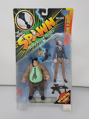 Mcfarlane Toys Spawn Sam and Twitch Ultra Action Figure series 7 1996 MOC Movie
