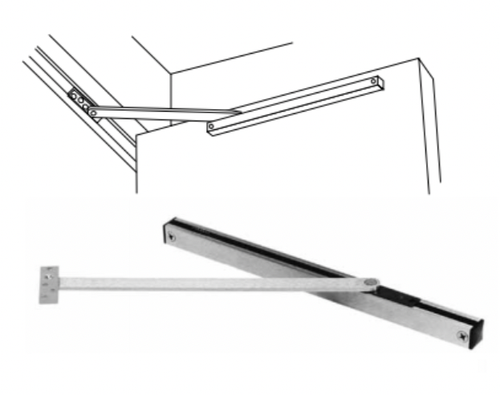 Rixson Surface Mount Overhead Stop Stainless Steel 9-336