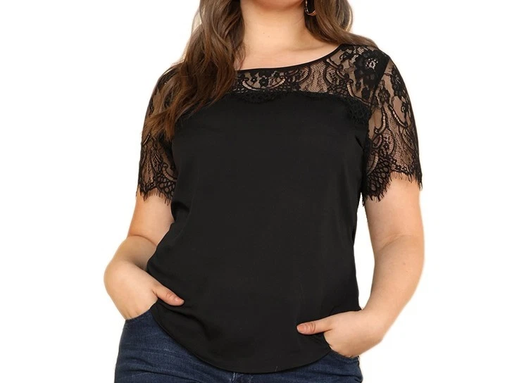 3 yardas negro floral bordado pestañas malla encaje ribete/costura/artesanía/10" ancho Foto 3 de 4