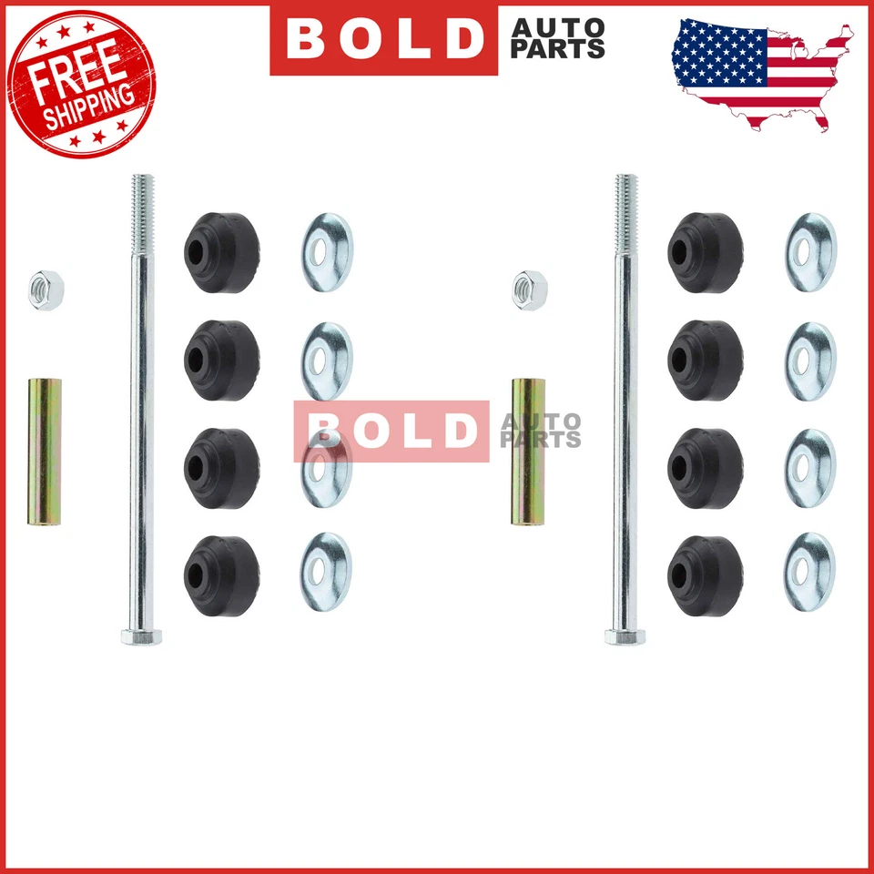 Par de kits de eslabones de extremo de barra estabilizadora trasera MOOG para Chevy Camaro Pontiac Firebird Foto 3 de 4