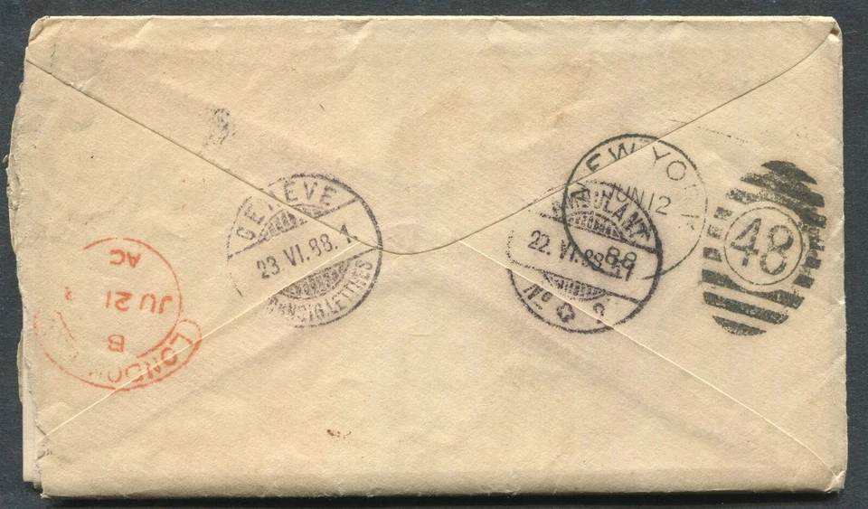 Estados Unidos #216 Usado en Cubierta de Destino Extranjero Foto 2 de 3