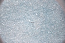 0216.01 ONE OUNCE LIGHT CYAN OPAL BULLSEYE GLASS FRIT 90 COE FUSIBLE