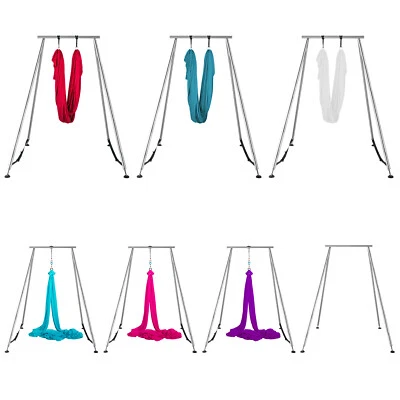 VEVOR Aerial Stand Yoga Trapeze Frame Yoga Swing Bar Hammock Stand w/Aerial Silk Home