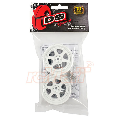 DS Racing Drift Element II Rim Triple White 2 pcs For 1/10 RC Drift #DE-201 - Picture 3 of 3