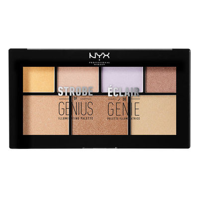 NYX Strobe Of Genius Illuminating Highlighters Palette STGP01 New In Box Sealed
