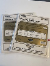 2 Pioneer Memory Scrapbooks Photo Album Refill RW-85 2004 8 1/2x11 NIP New