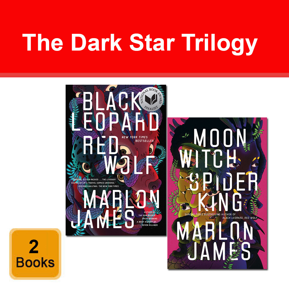 Dark Star Trilogy 2 Books Collection Set by Marlon James Moon Witch Spider King