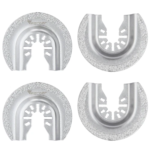 4X 63mm Oscillating Multi Tool Blade Diamond Saw Set for Mortar Grout Removal - Picture 8 of 10