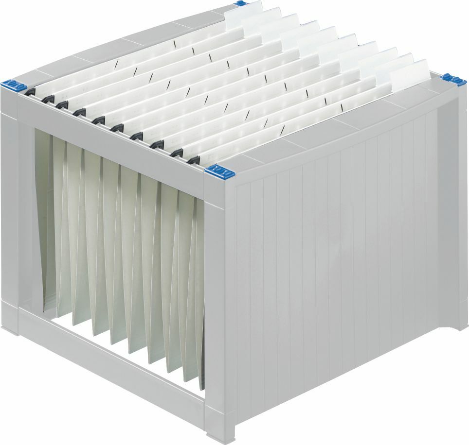 helit Hängeregister-Gestell lichtgrau H61100 für ca. 40 Hängemappen - unbefüllt