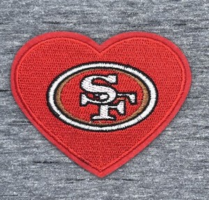 Patch Thermocollant Captain 2 étoiles San Francisco 49ers – Générique, Rouge, BasePX
