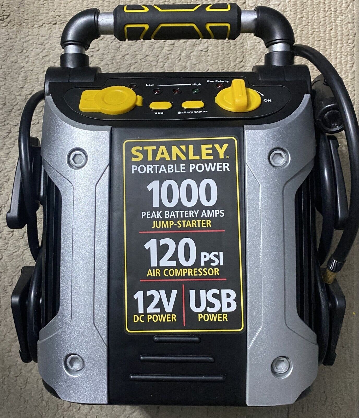 STANLEY Portable Power Station Jump Starter 1000 Peak Amp Battery Booster 744110852387 eBay