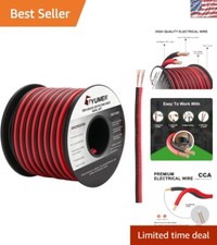 40FT 18AWG Red  Black LED Extension Wire for Home  Automotive Lighting