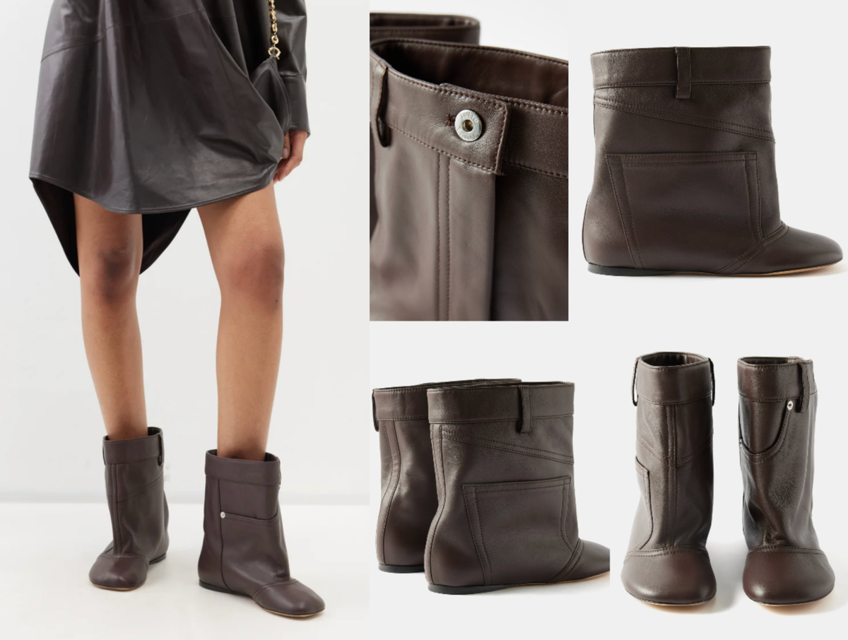 LOEWE Toy leather Ankle Boots Stiefeletten Schuhe Stiefel