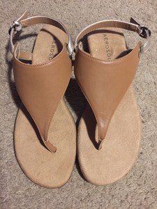 aerosoles conchlusion tan gladiator sandals