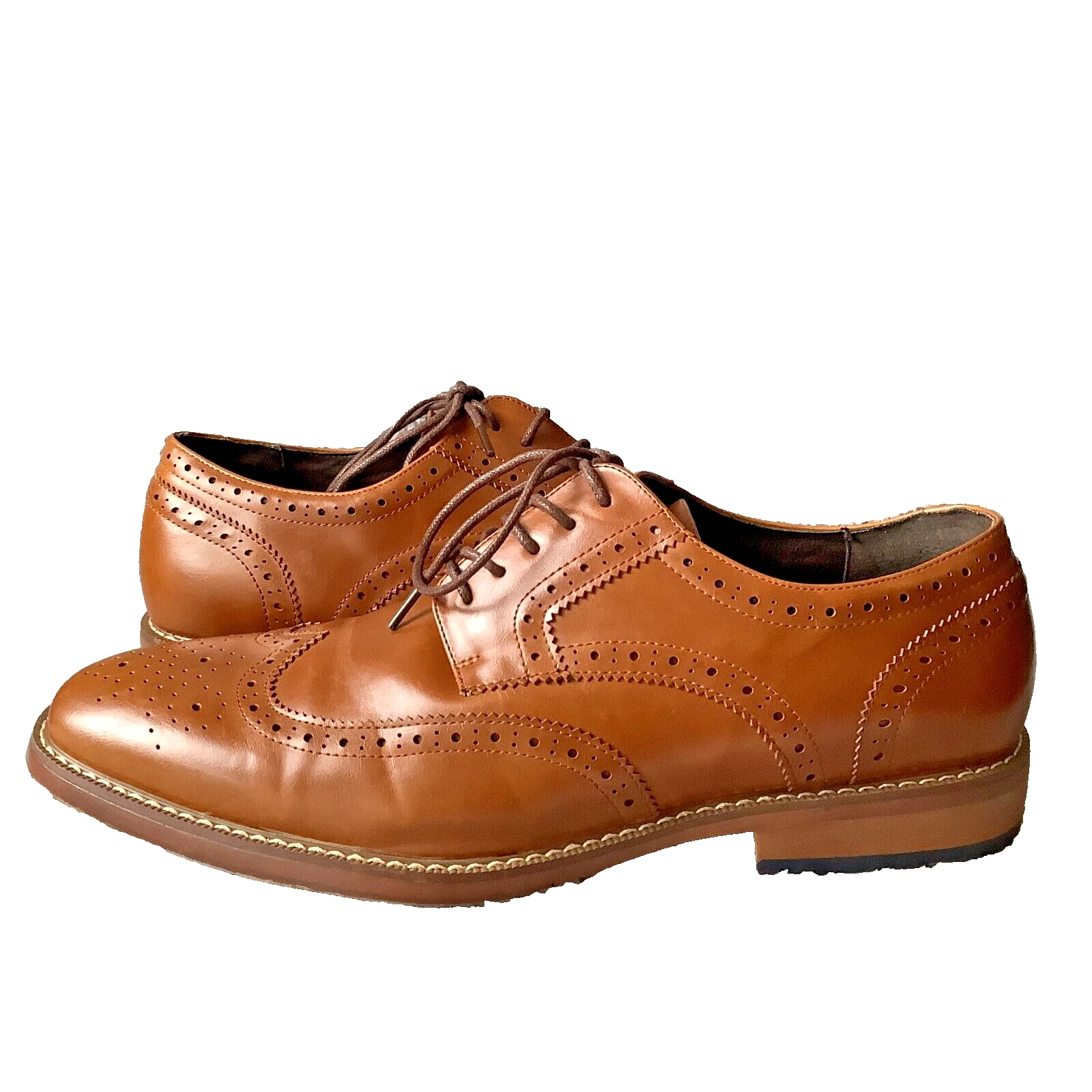 VANS Scarpe Van Heu ""George"" da uomo taglia 10 5 M marroni con lacci ala con memory foam