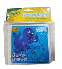 Crayola Bubbly Bath Book A Splash Of Blue Ages 3  Up Fun in the Tub Seal Ocean