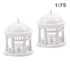2pcs Échelle TT 1:100  Modèles de Pavillons de Construction Chinoise Éducative