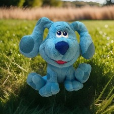Vintage Blues Clues BLUE Plush Furry Fuzzy Hair Stuffed Animal Toy Fisher-Price