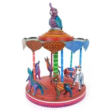 Exceptional Animal Carousel - Oaxacan Alebrije Wood Carving