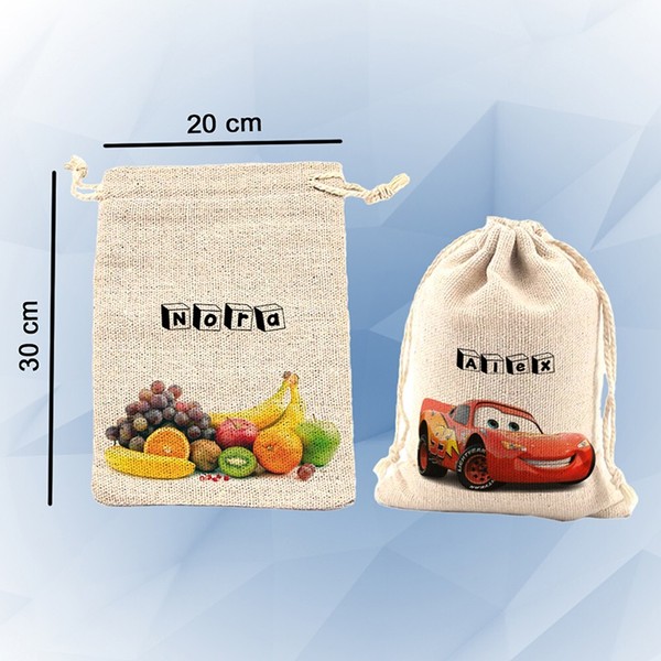 Bolsa de merienda personalizada