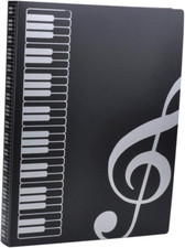 Music File Folder A4 Size Sheet Music Folder Paper Documents Music Themed 40 Poc