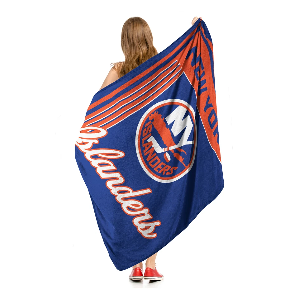 Manta de microfibra 46" x 60" con licencia oficial de los New York Islanders de la NHL Foto 3 de 4