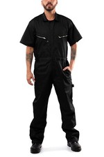 Kolossus Cotton Blend Short Sleeve Coverall Zip-Front Pockets Jumpsuit