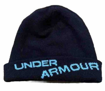 Under Armour Beanie OSFA  Navy & Light Blue