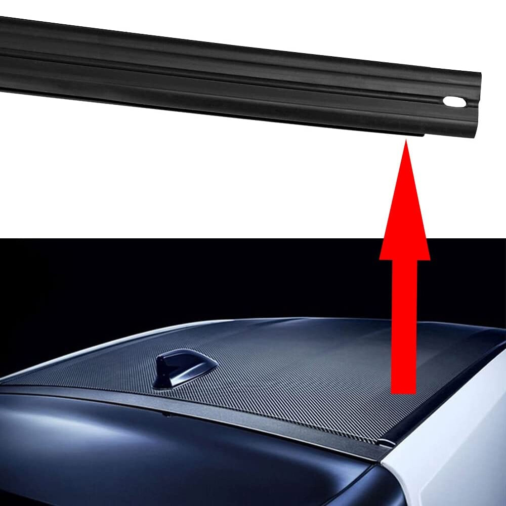 4-Piece Window Molding/Weatherstrip Trim Seal Set For 2007-2019 Toyota Tundra Double Cab (Front & Rear Narrow Doors) - Black, Replaces OEM #68160-0C020 Etc.