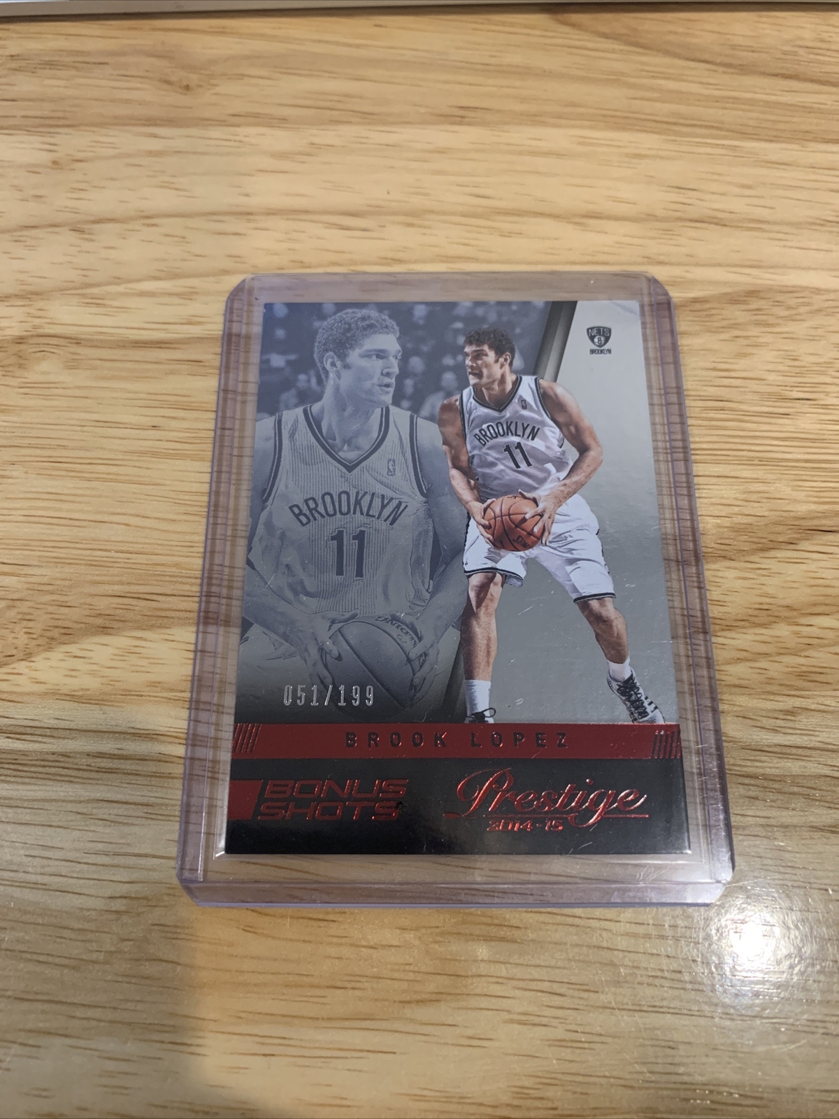 2014-15 Prestige Plus Bonus Shots Red Nets Basketball Card #66 Brook Lopez