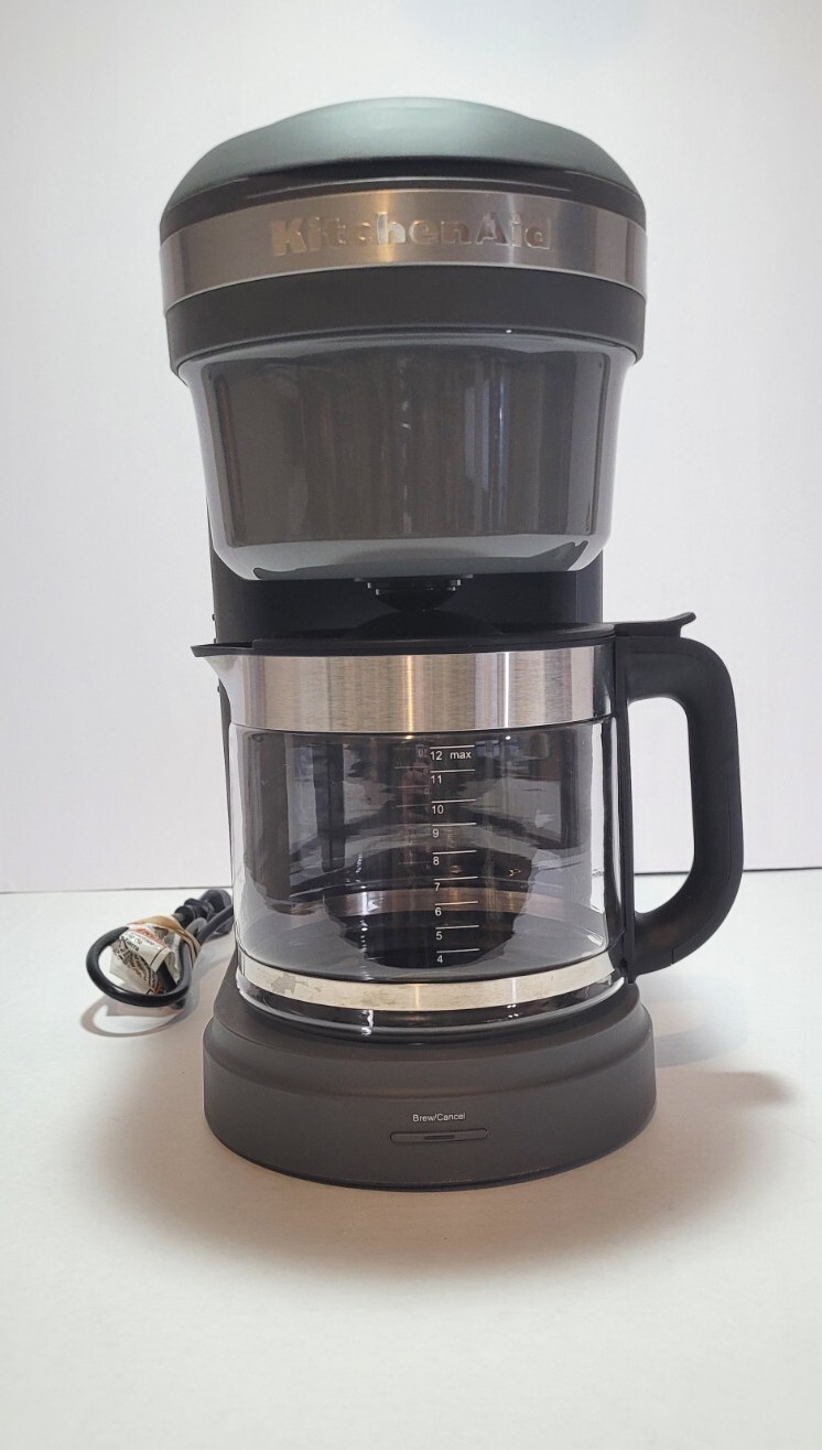 KitchenAid KCM1208DG Drip Spiral Showerhead Coffee Maker 12 Cup Gray