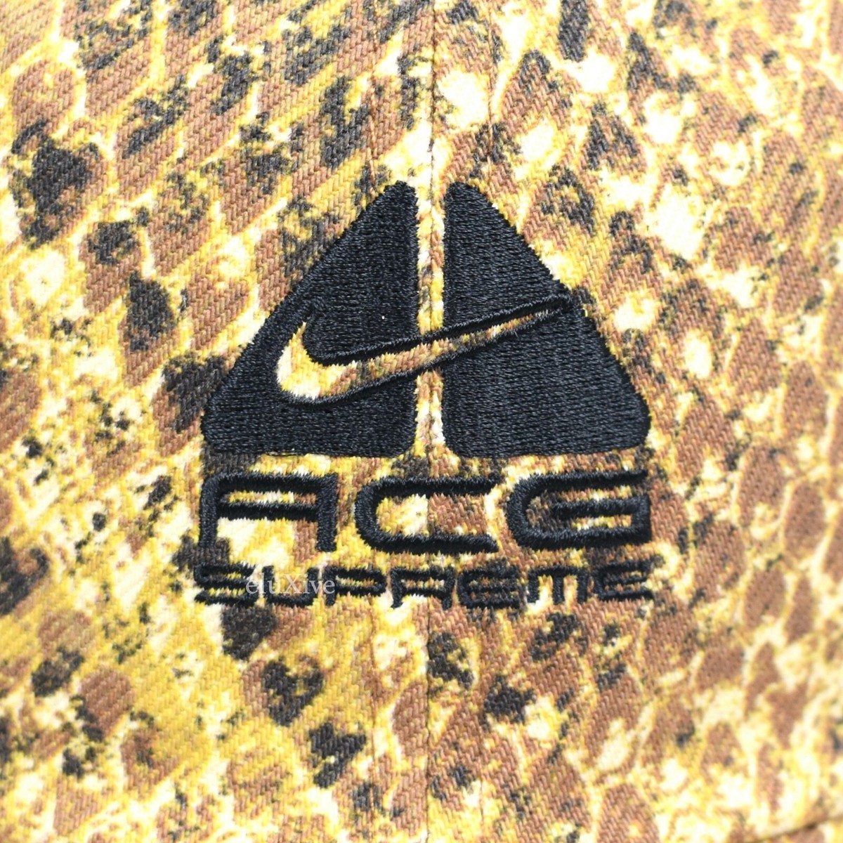 帽子 Nike ACG Denim 6-Panel \"Gold Snakeskin\" Supreme x Nike ACG Denim 6-Panel Cap | Brown | FARFETCH ID