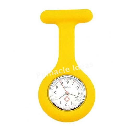 Battery Silicone Nurse Watch Brooch Medical Pendant Nursing Tunic Pocket Clip - Picture 6 of 19