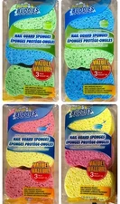 3 x Scrub Buddies Double Sided Nail Guard Sponges with Scrubbing & Wiping Power