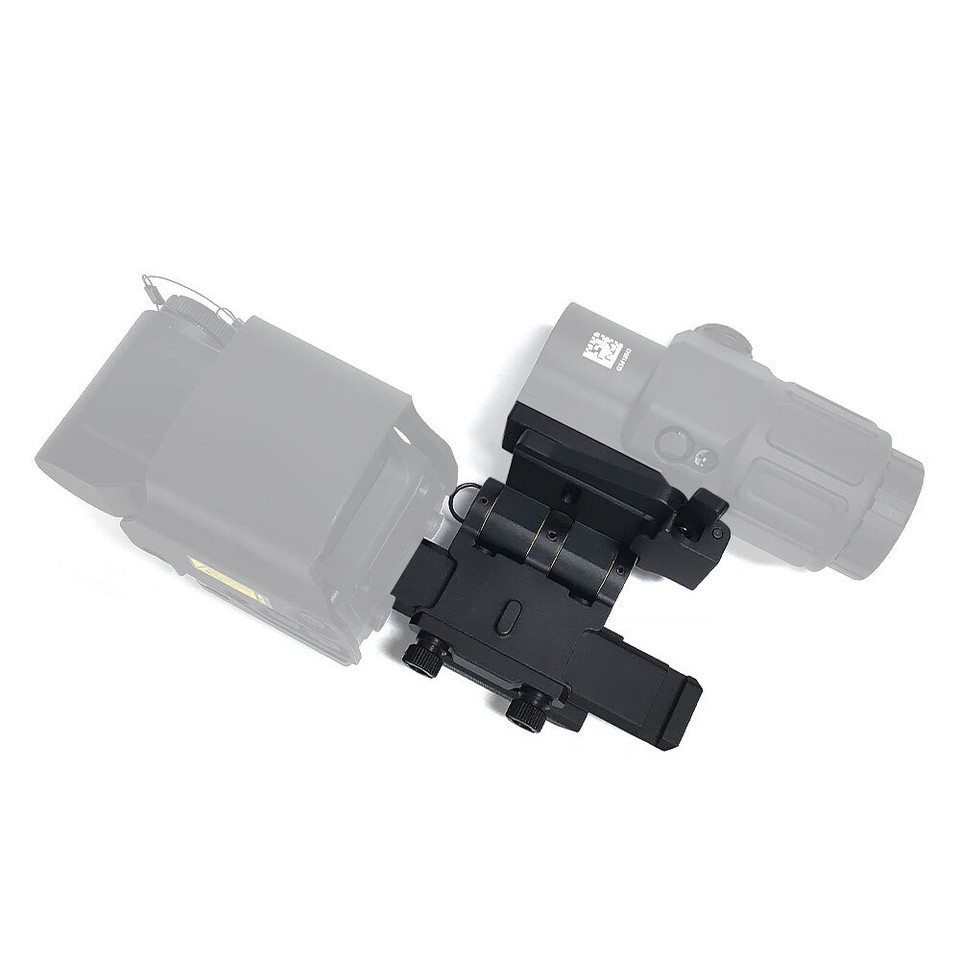 CNC Metal Flip Mount w/ Riser Set for G23 G33 G43 Magnifier Red Dot ...