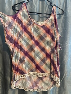 xl cold shoulder summer blouse