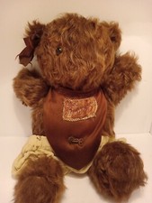 Antique Teddy Bear Made Of Fur Coat Handmade Cutie.
