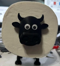 Toilet paper roll holder Black Cow Novelty Bathroom Decoration animal gift