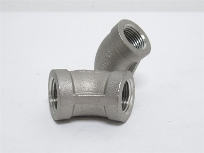 238782 New-No Box; Industry-Std 1LTB4 Lot-2 Pipe Elbows; 45Deg; SS-304; 3/8NPT