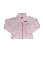 Columbia Girls' Benton Springs full-zip fleece jacket in pink XXS 4/5 GUC