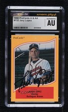 CGC x JSA 1990 A & AA Minor League Stars Javy Lopez #132 CGC x JSA Authentic 1l2