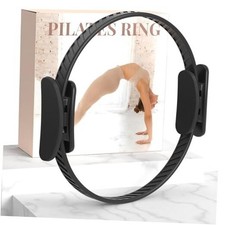 Pilates Ring Kit for Women, Pilates Equipment 14.5" Home Pilates Ring-Black