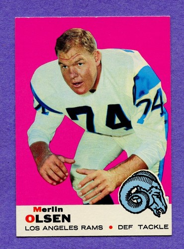 Merlin Olsen #34 1969 Topps card