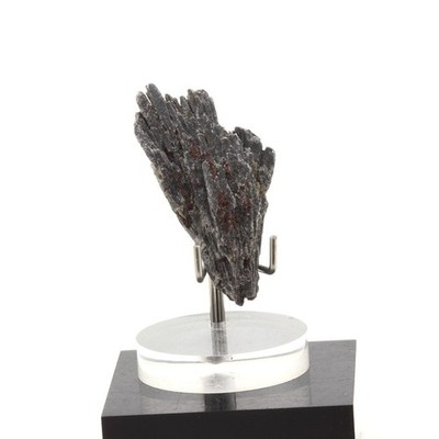 Steine und Mineralien. Cyanit schwarz. 52,5 ct. Ribeirão da Folha, Minas Gerais, B