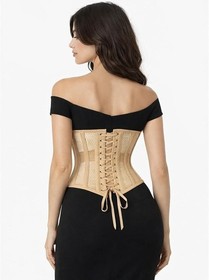 Mesh Underbust Corset Waist Trainer Steel Boned Breathable Cotton Shaper