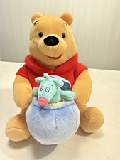 Disney GUND Winnie the Pooh Plush Stuffed Bear Piglet Honey Pot 11 Inch Toy