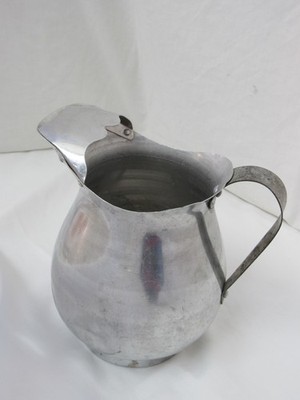 Vintage Pure Aluminum Pitcher With Ice Guard- Spout & Handle Secured but Leaks