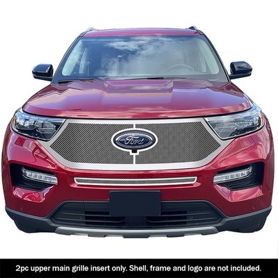 APS Wire Mesh Grille-Polish 20-24 Ford Explorer Ltd/XLT GR06GEB84T