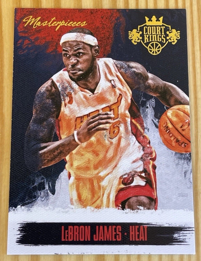 2013-14 COURT KINGS LEBRON JAMES MASTERPIECE INSERT /175 HEAT LAKERS SP rare